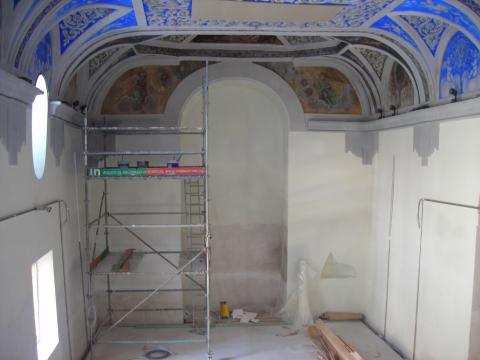 Estado final del interior de la Ermita de la Veracruz tras su Restauración